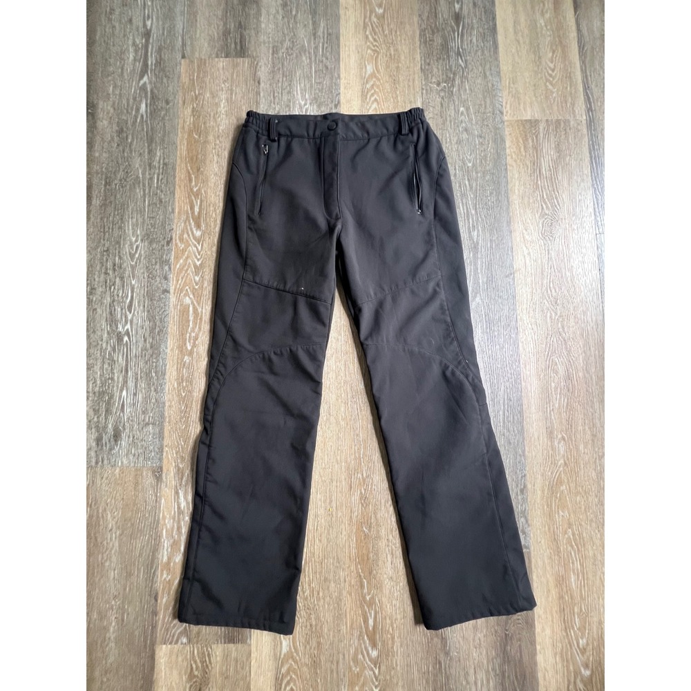 Unbranded Softshell Hiking Pants Mens XL Black Good Fleece Lined Outdoor Utility